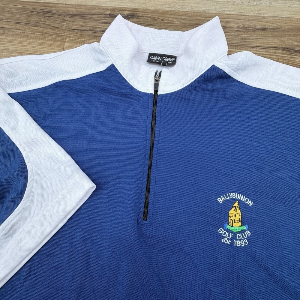 Galvin Green Mens L Windstopper 1/4 Zip Short Sleeve Golf Windbreaker Windshirt